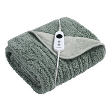 Sherpa & Fleece Reversible Heated Throw